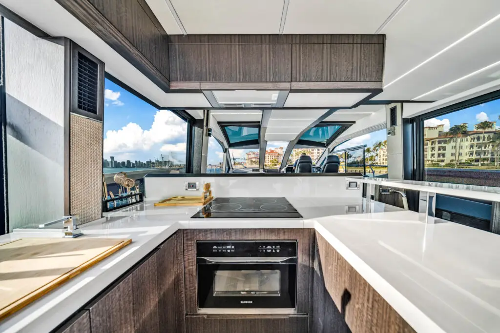 Seven Seas yacht interior kitchen