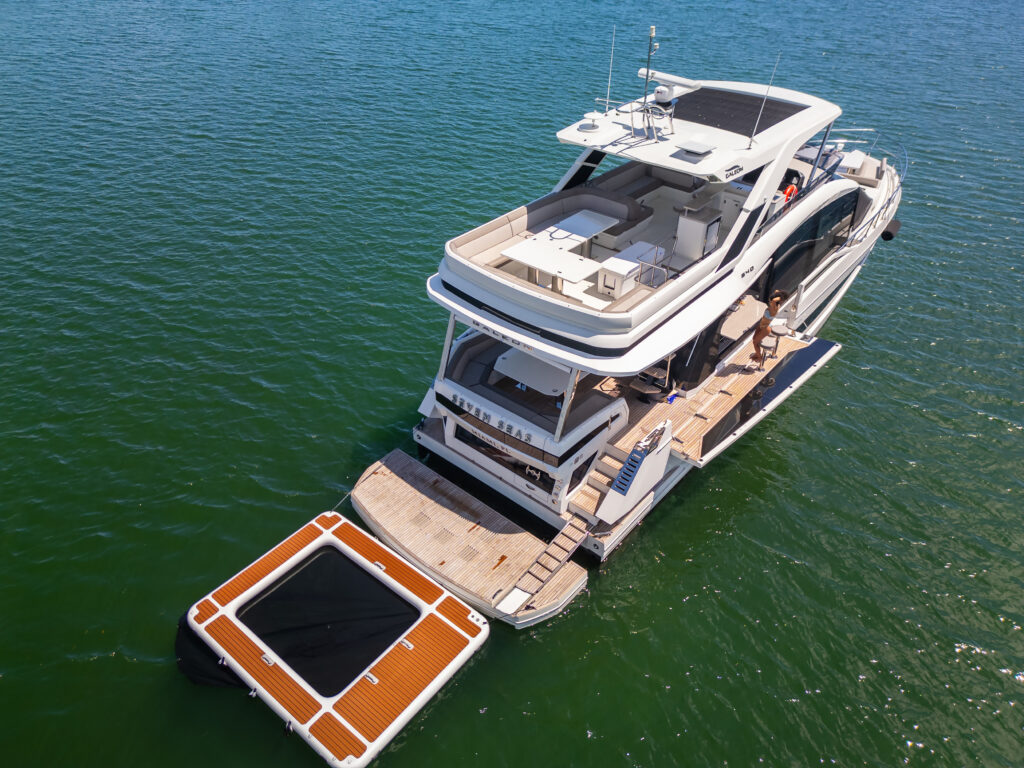68 Galeon yacht charter Miami exterior view