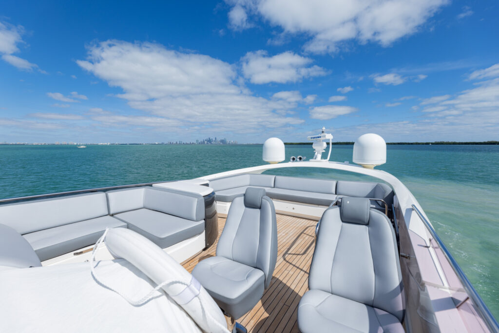 Exterior: 74 Princess yacht Regal Seas exterior deck Miami waters