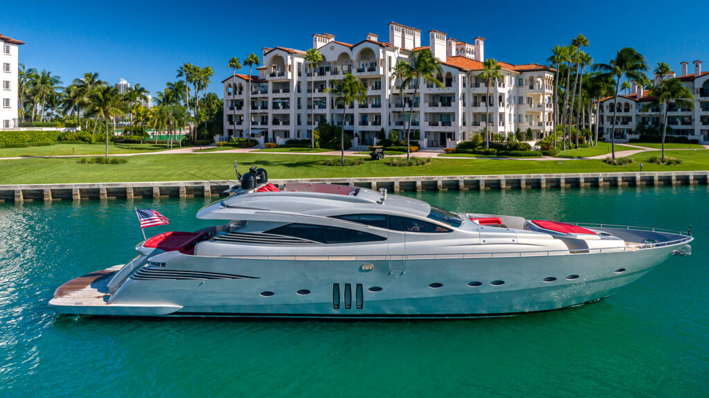 90 Pershing 2025 refit yacht exterior Italian design Miami waters