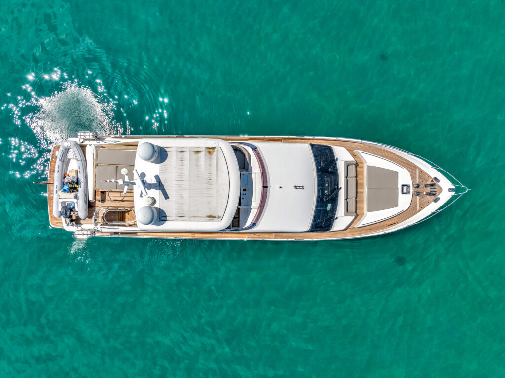 88 Princess Overtime yacht exterior British design Miami waters