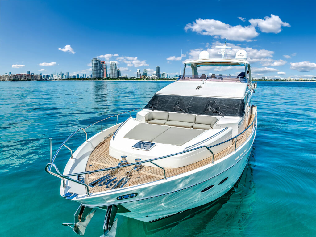 88 Princess Overtime yacht exterior British design Miami waters