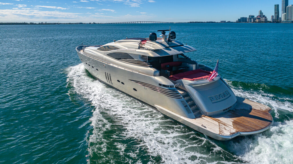 90 Pershing 2025 refit yacht exterior Italian design Miami waters