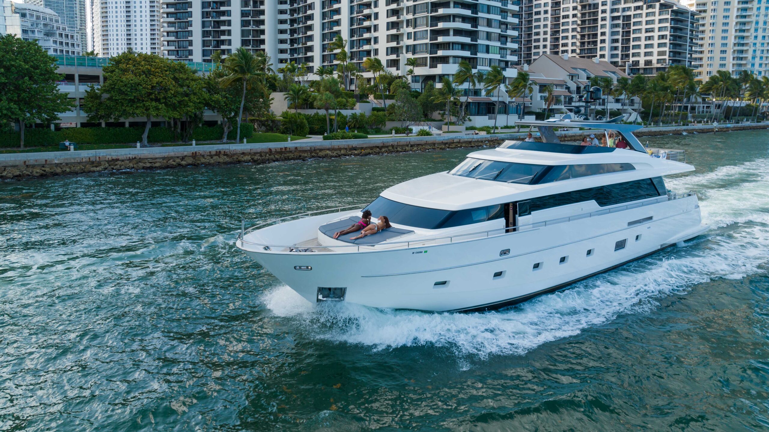 97 San Lorenzo yacht exterior Italian craftsmanship Miami waters