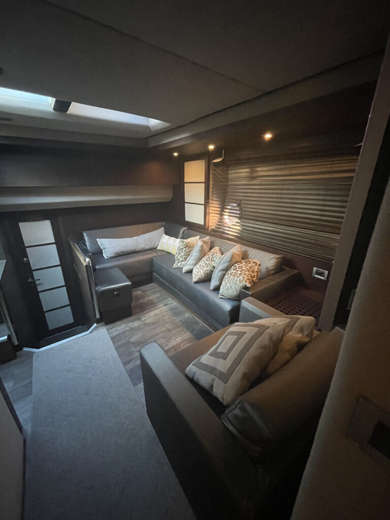 Private luxury stateroom 62 Azimut Life is Great Miami charter