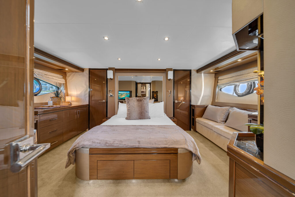 Private stateroom interior 66 Marquis luxury yacht charter