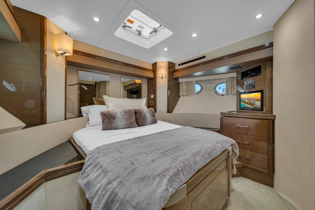 Private stateroom interior 66 Marquis luxury yacht charter