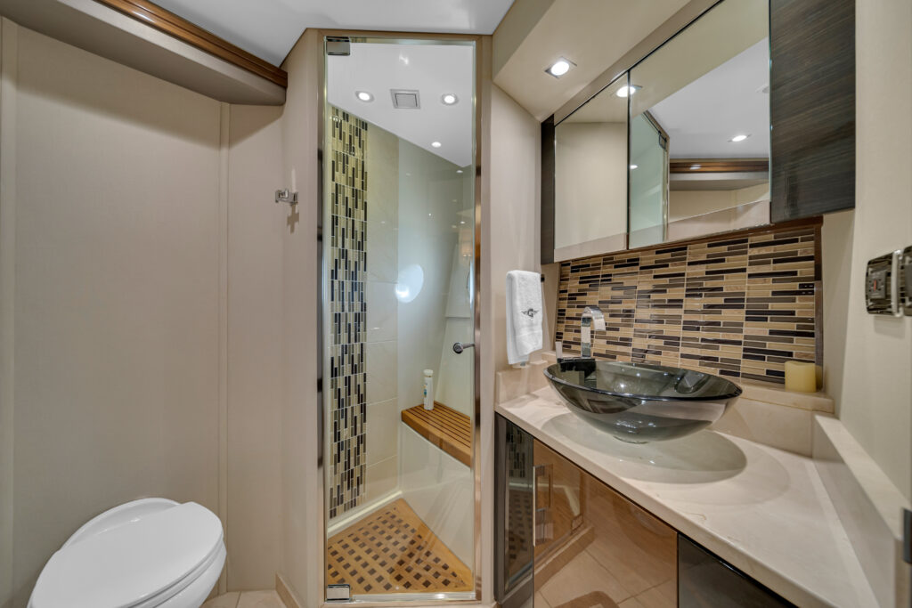 Private bathroom interior 66 Marquis luxury yacht charter