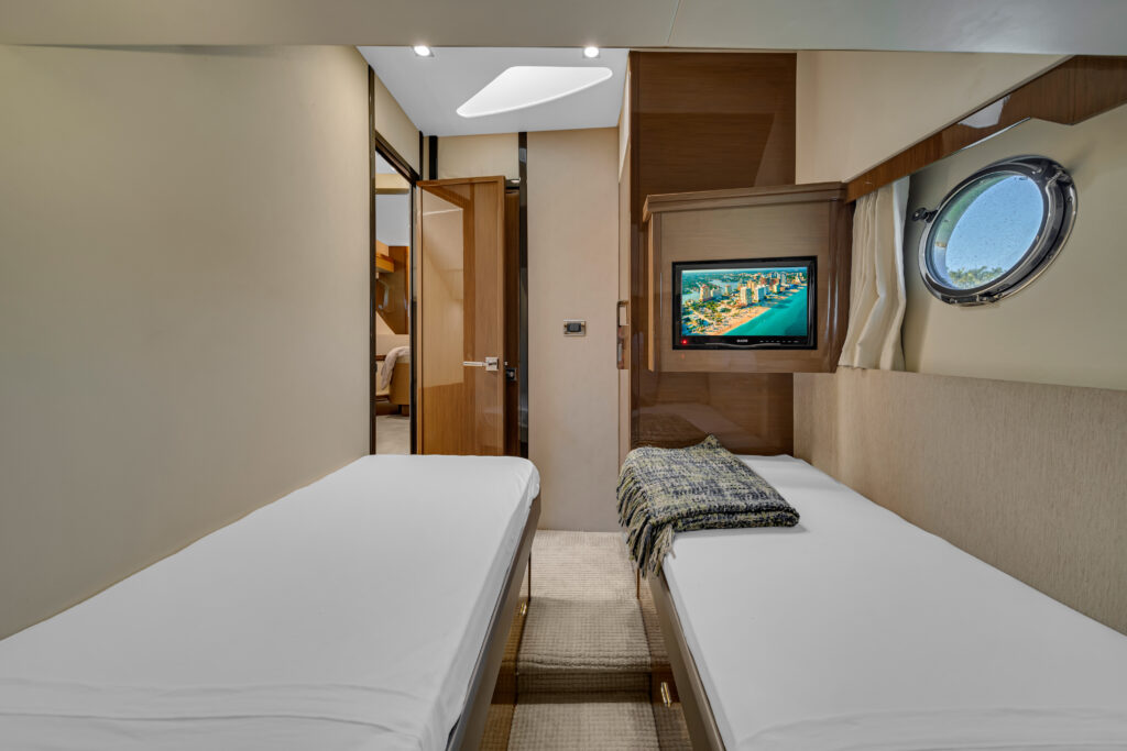 Private stateroom interior 66 Marquis luxury yacht charter