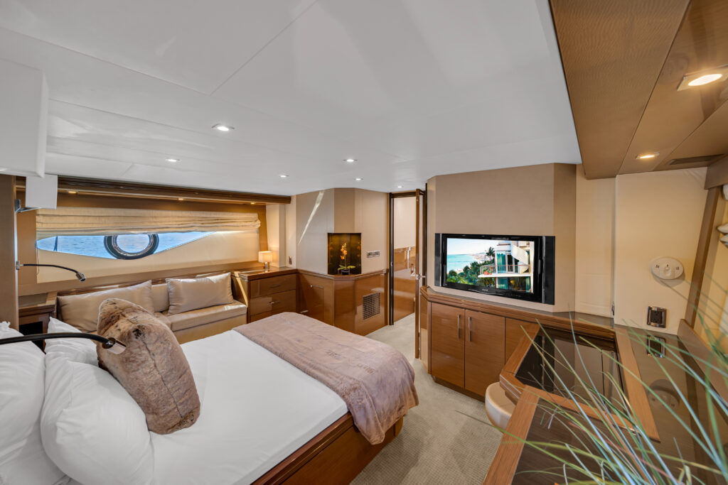 Private stateroom interior 66 Marquis luxury yacht charter
