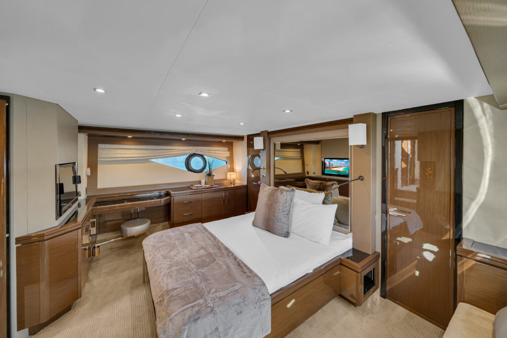 Private stateroom interior 66 Marquis luxury yacht charter