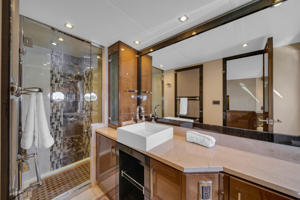 Private bathroom interior 66 Marquis luxury yacht charter