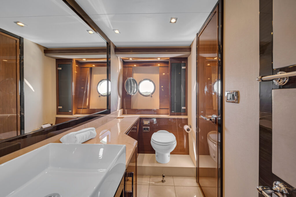 Private bathroom interior 66 Marquis luxury yacht charter